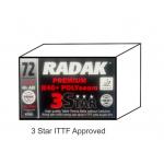 AAA Radak Polyseam R40+ 3 star Table Tennis Balls Pk 72 ITTF Approved